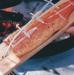 Zusätzliches Lachsflammbrett<br>inklusive Klapphalterung